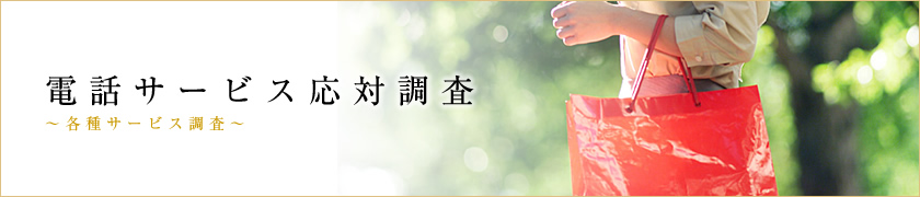 電話サービス応対調査