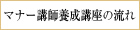 マナー講師養成講座の流れ